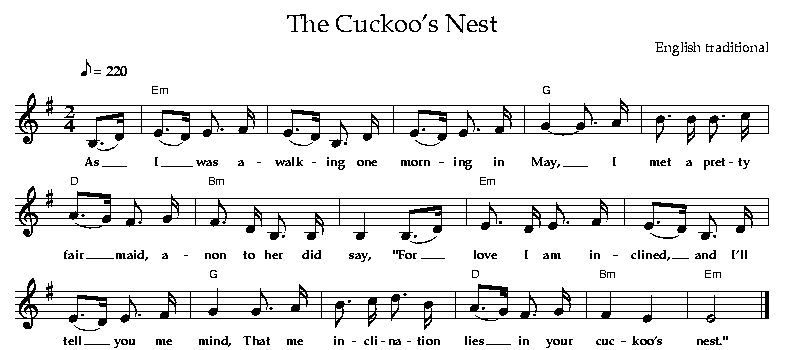 The Cuckoo's Nest, English traditional